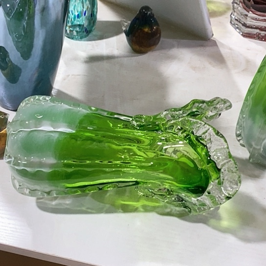 琉璃花瓶高27厘米口径11厘米