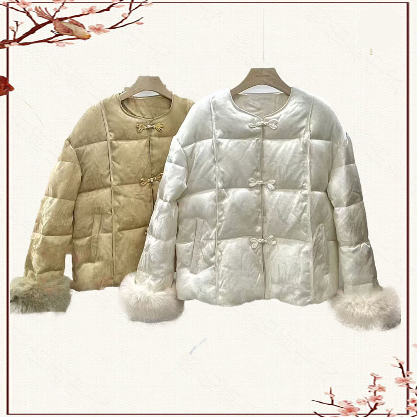 新中式加棉加厚提花女士外套2025秋冬新款国风复古秋冬棉衣