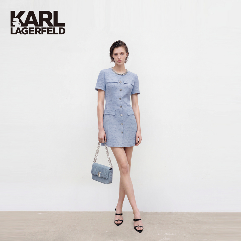 KARLLAGER卡尔拉格斐短袖连衣裙衣服P26E1304