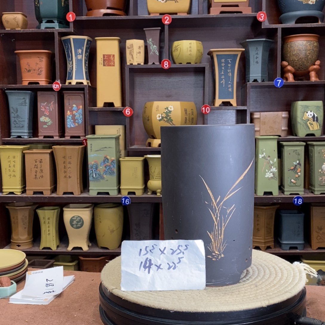 紫砂花盆紫砂花盆