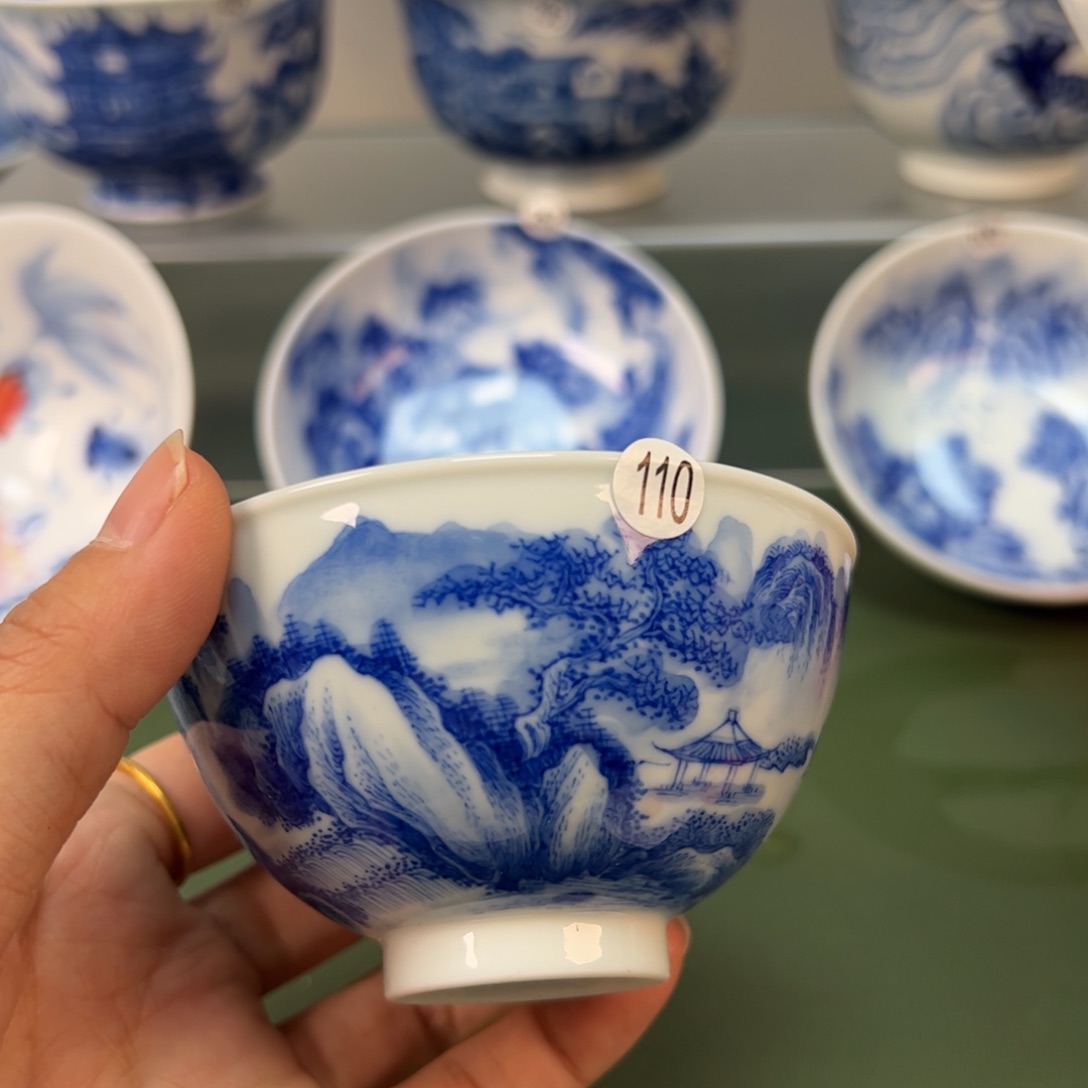 杯木木景德镇纯手绘茶具110