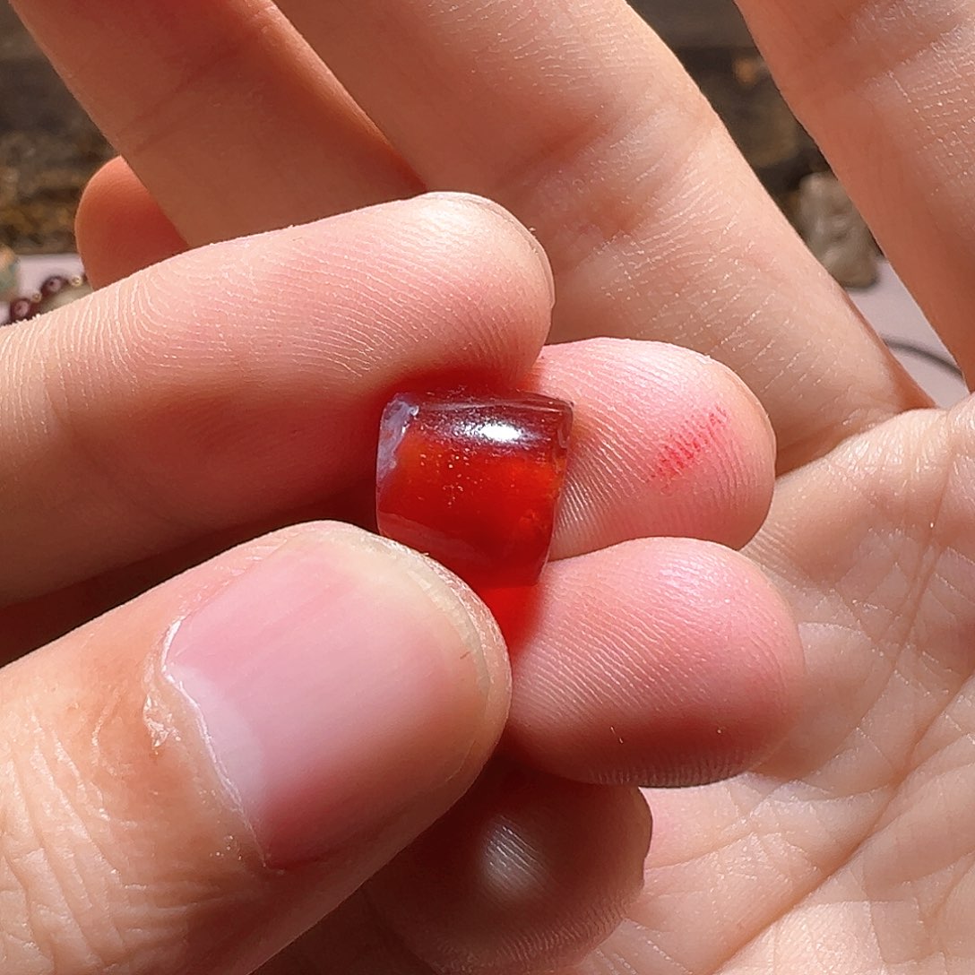 玛瑙/玉髓珠子未镶嵌思*邪