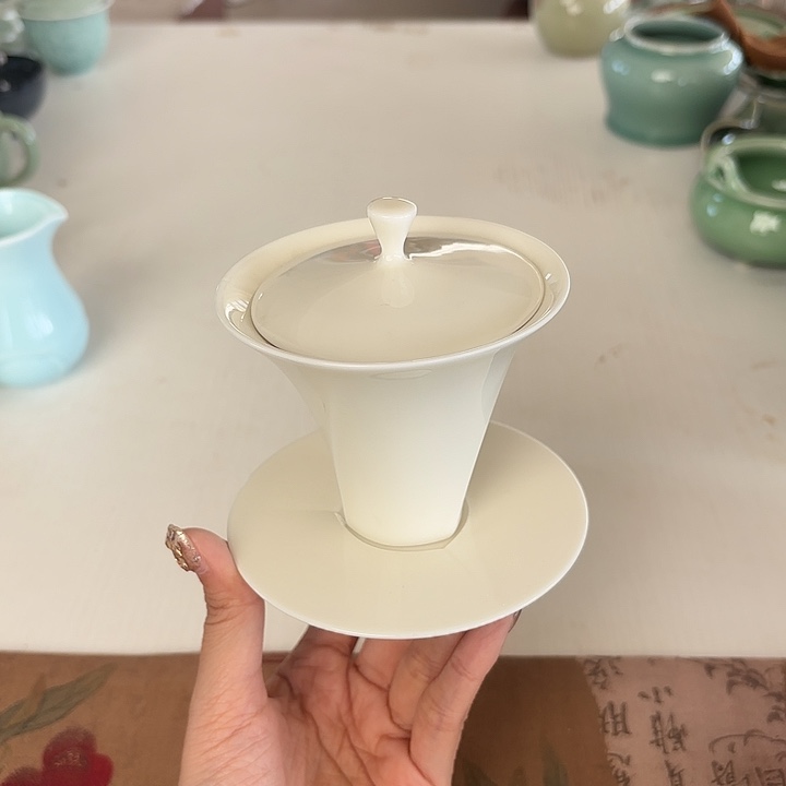 龙泉云间青瓷小米茶器