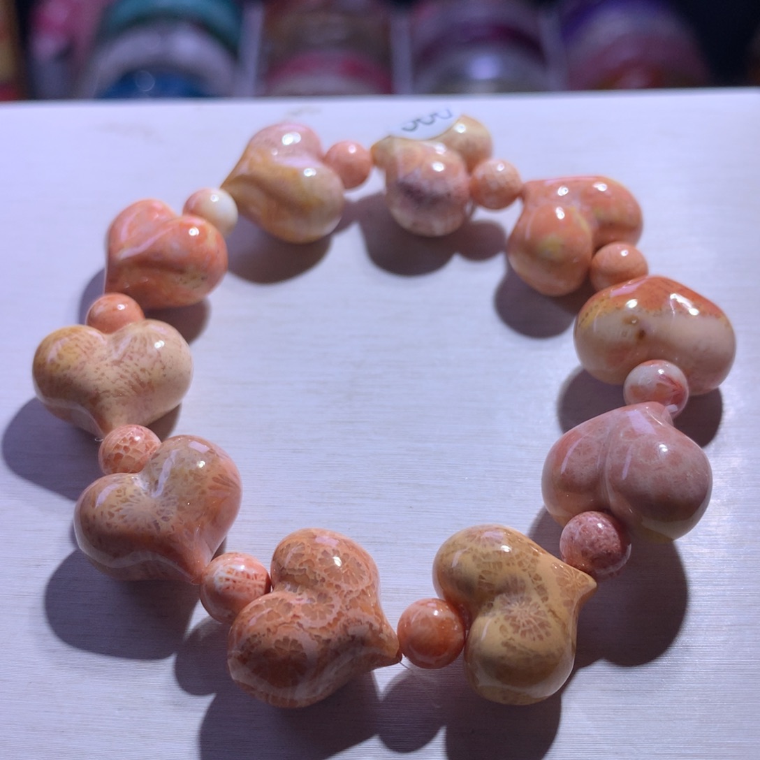 手串银S925镶嵌水晶屁桃手串17.5