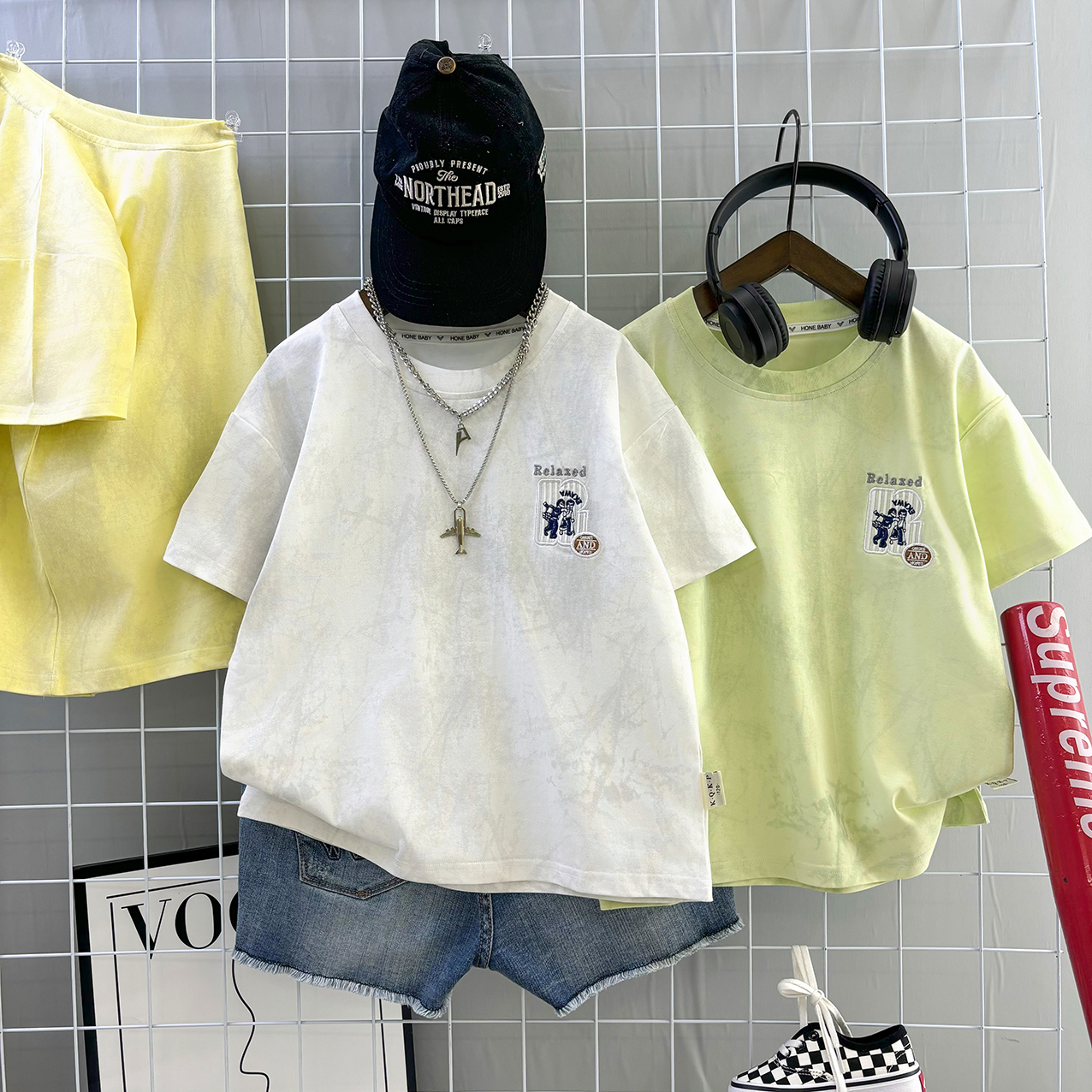 2025夏季新款韩版刺绣vintage个性创意短袖T恤 