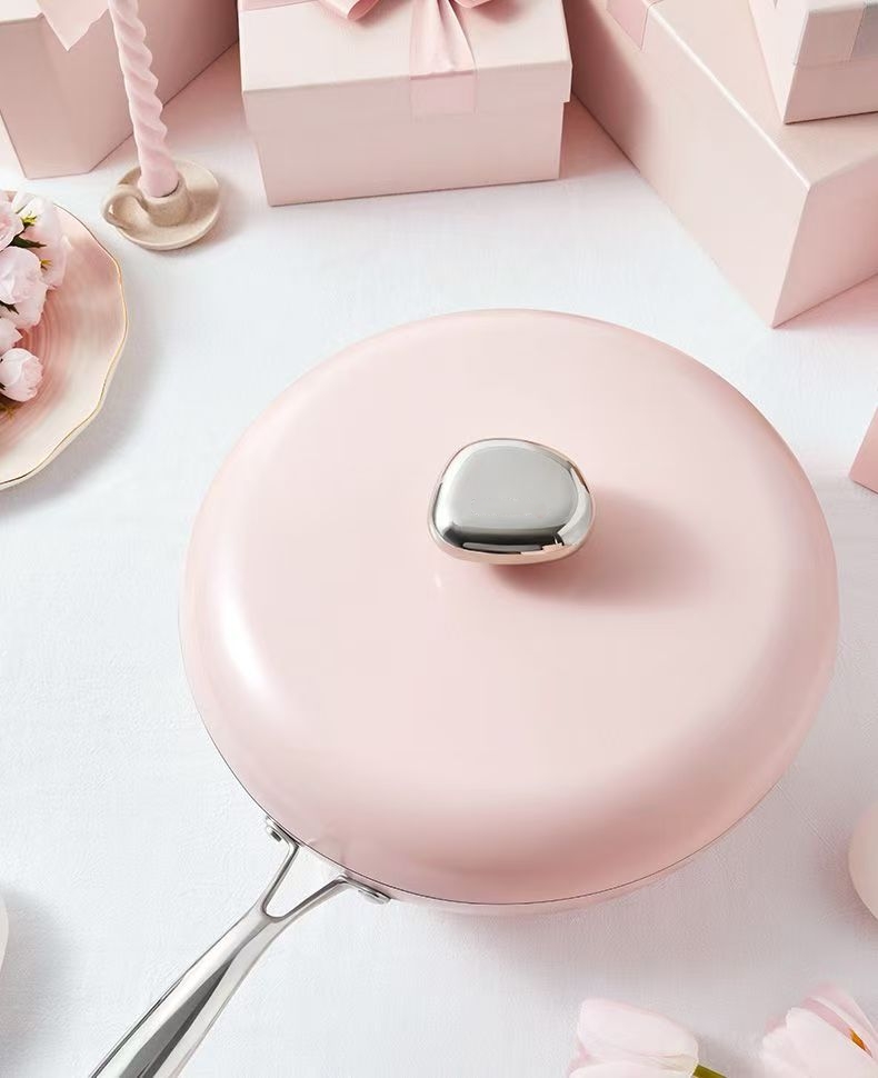 炒锅通用炒菜  汤锅家用鹅卵石陶瓷燃气不粘锅平底电磁炉