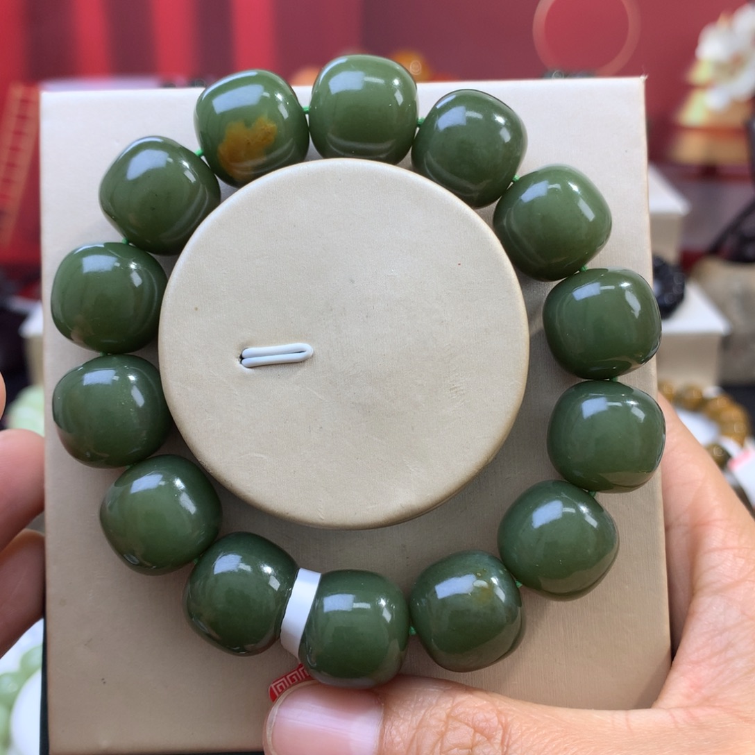 和田玉未镶嵌手链