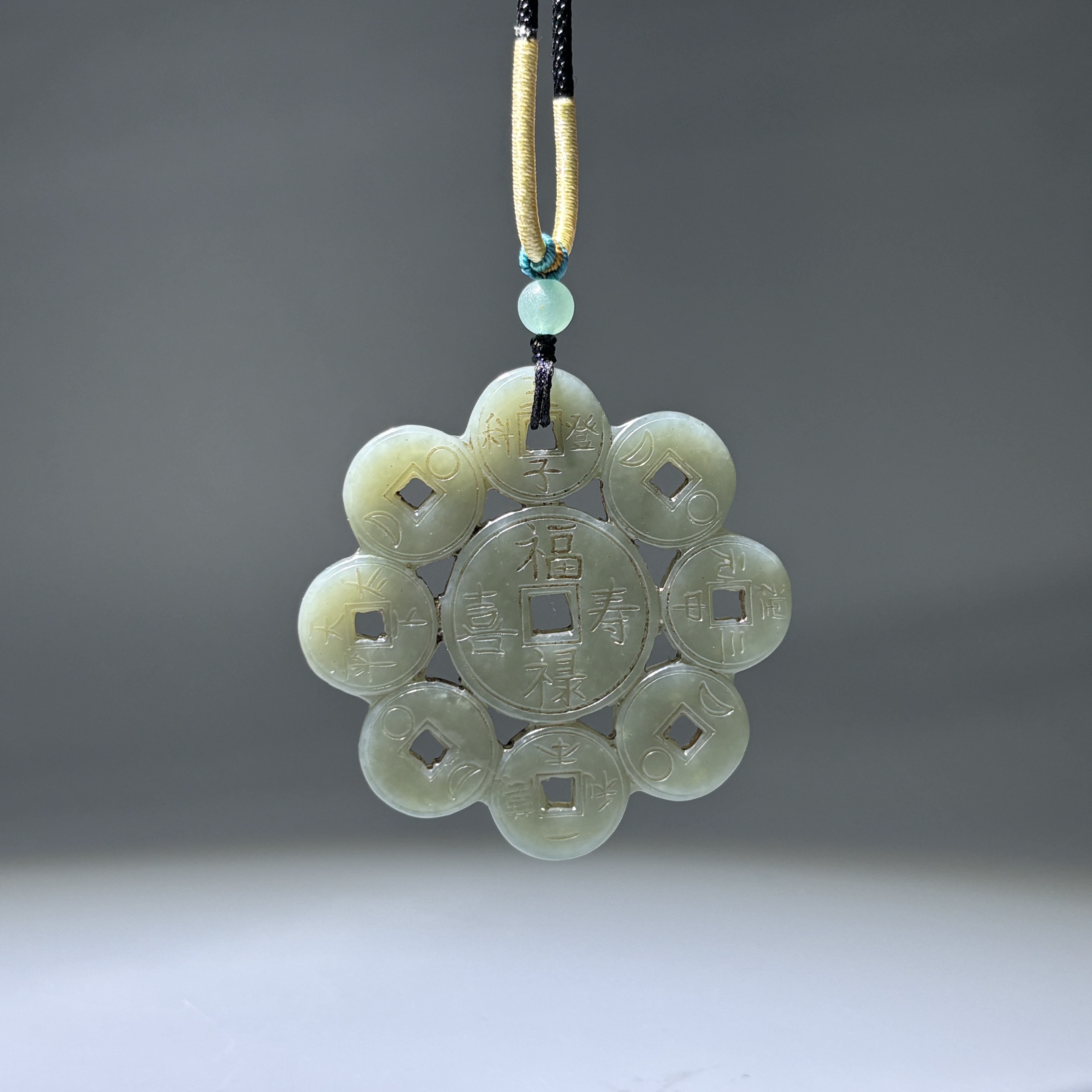 清-古玉福禄寿喜挂件2502100044
