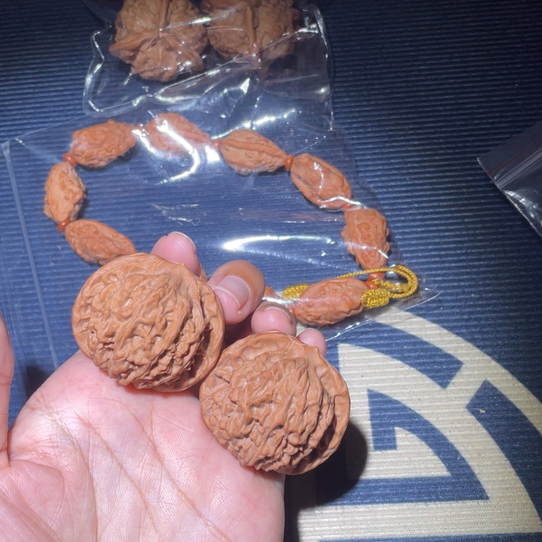 —***稳文玩核桃吊坠金莲花41