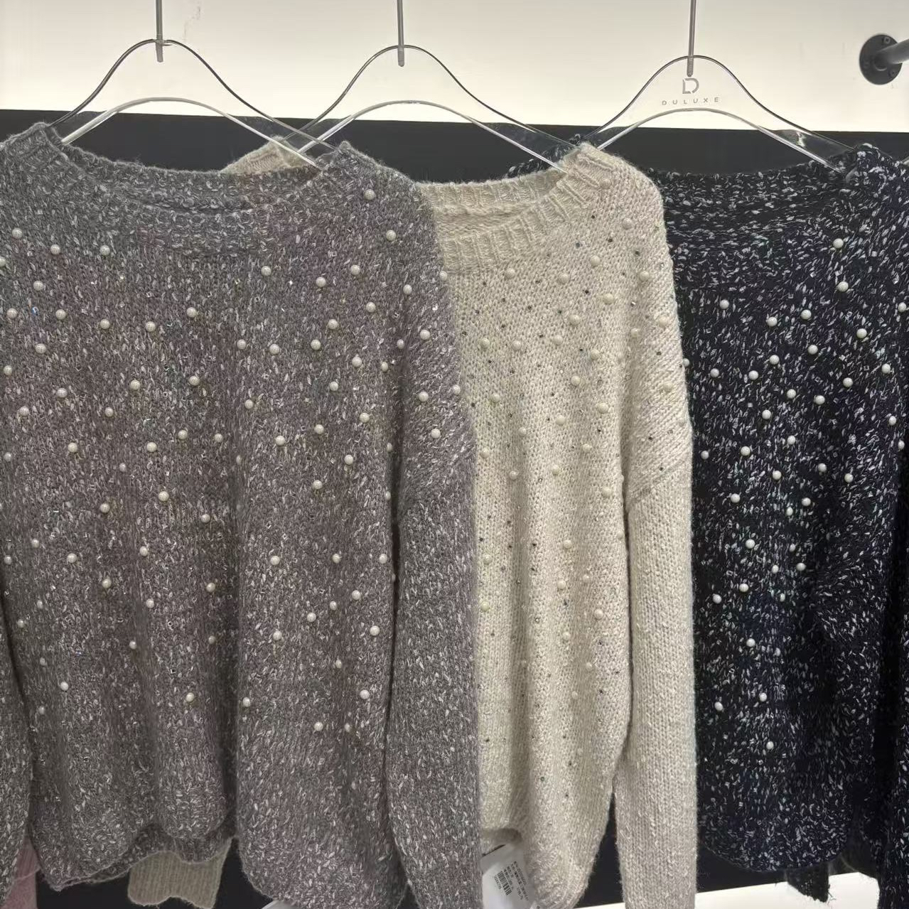 【Fancy Mancy】珍珠爆闪套头上衣