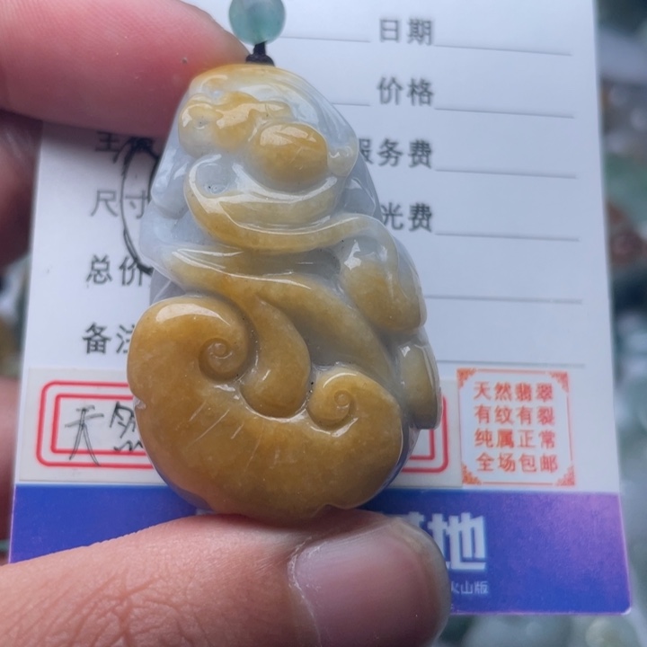 翡翠颈饰未镶嵌吊坠