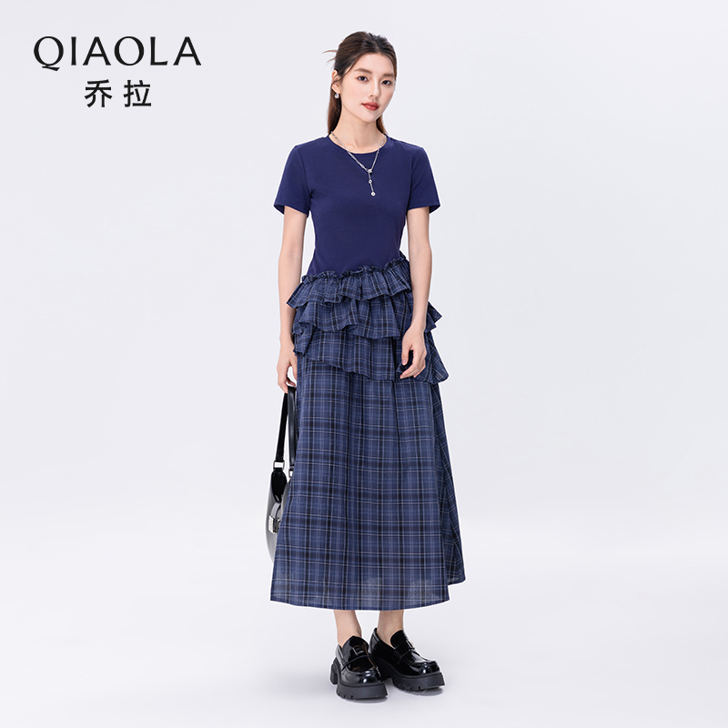 QIAOLA/乔拉【夏梦华尔兹】夏季新款针织通勤简约青春时尚套装预售