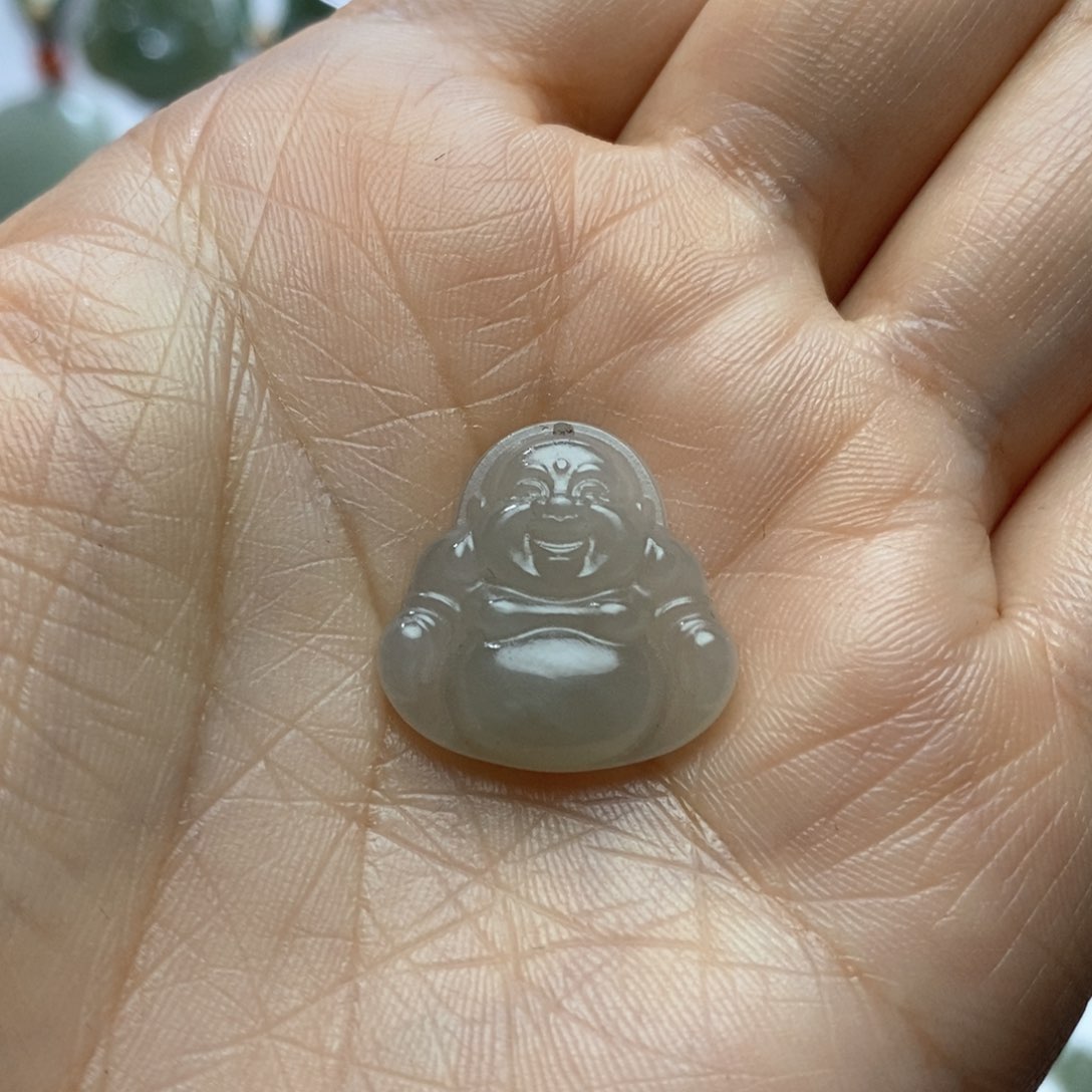 和田玉颈饰未镶嵌迷你佛公卡20 介意小的勿拍