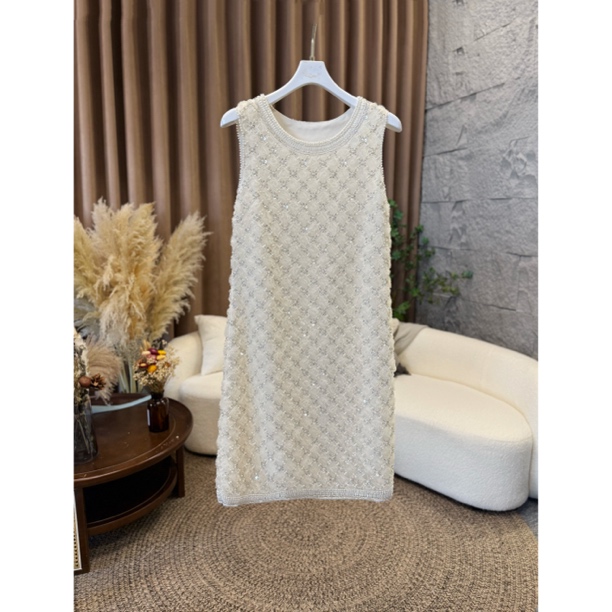 JOJO MUSE【瑰意琦行】新款重工玫瑰连衣裙气质时尚