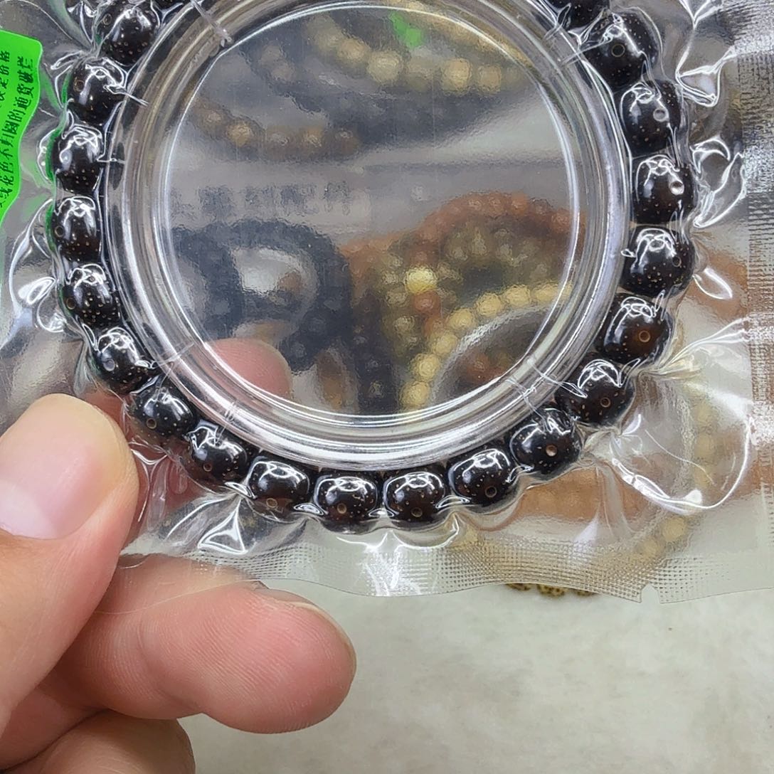 星月菩提手串6傲视黑金星月菩提单9×8