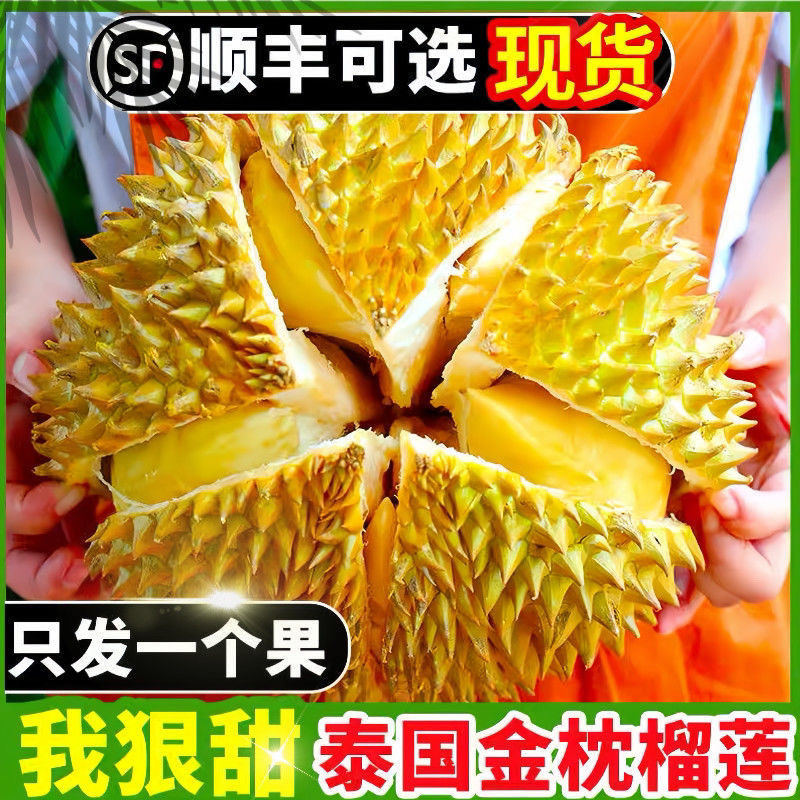 【空运包邮】T3正宗泰国进口金枕榴莲新鲜带壳新鲜榴莲