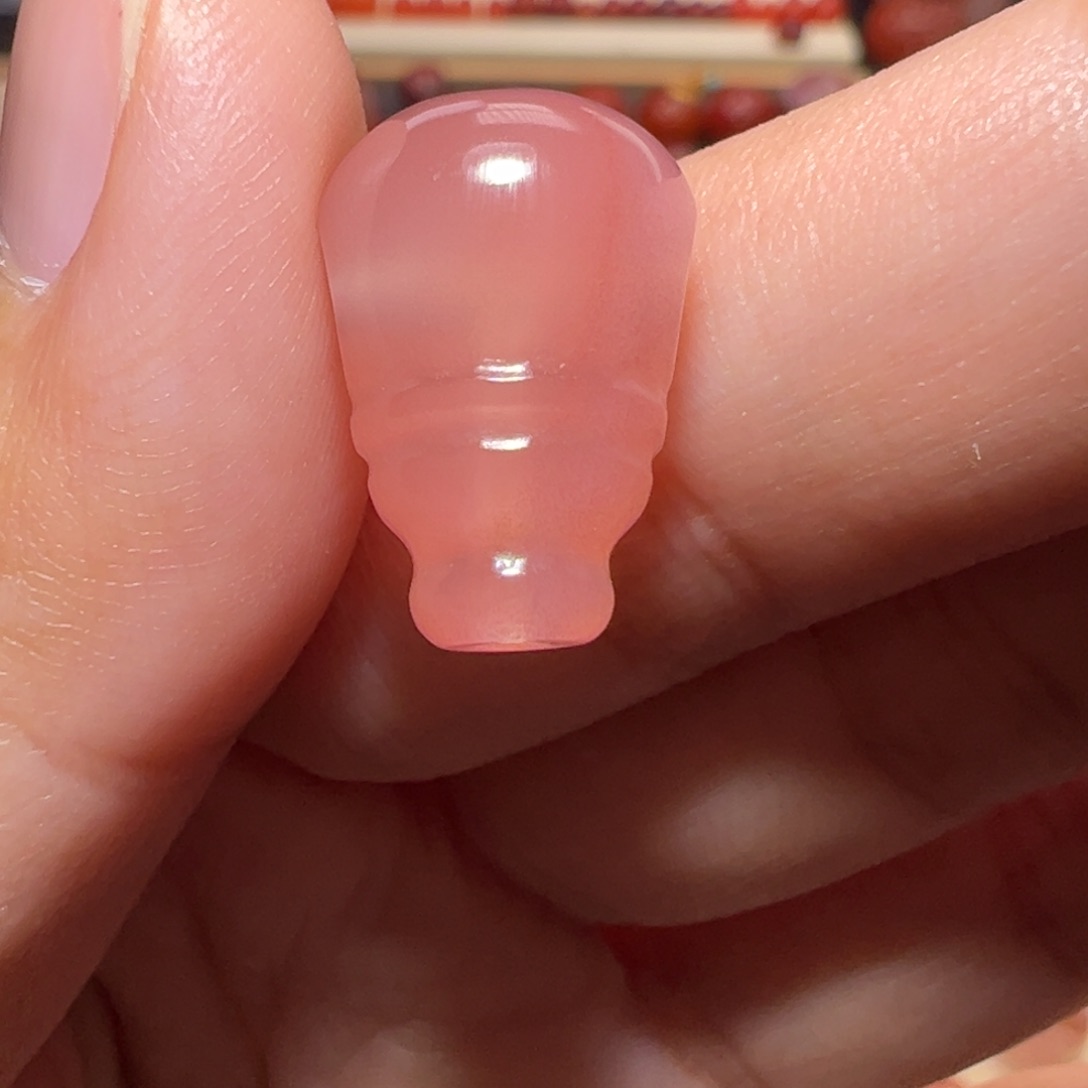 南红玛瑙珠宝奇石未镶嵌冰粉三通11.8