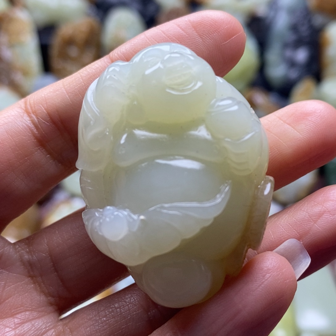 吊坠(不含链)未镶嵌和田玉（糖玉）