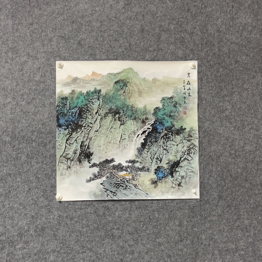 国画四尺斗方画芯 捡漏