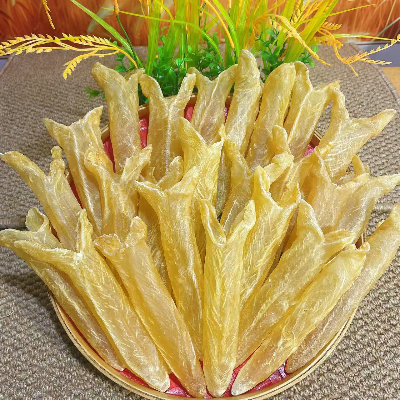 （梁锋记精选）珍品黄花胶 黄花筒 黄花胶 足干原生鱼胶花胶1000g