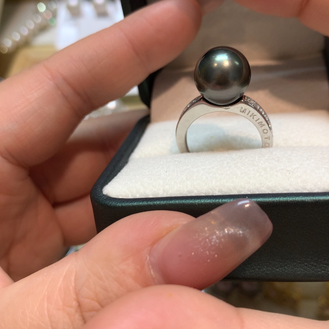 海水珍珠戒指银S925镶嵌