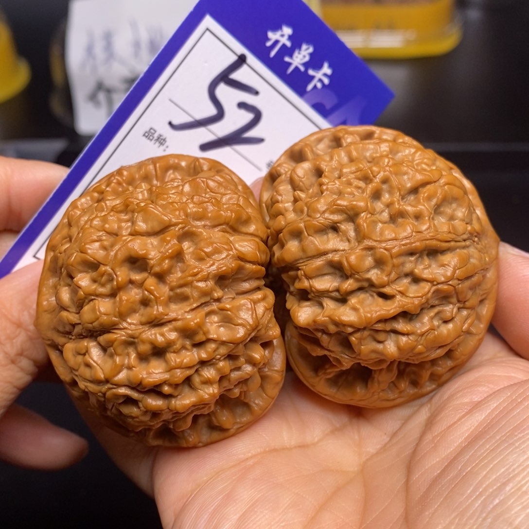 文玩核桃把件52号官帽55尺