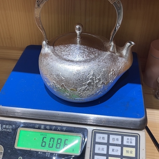纯银大嘴山水煮水壶