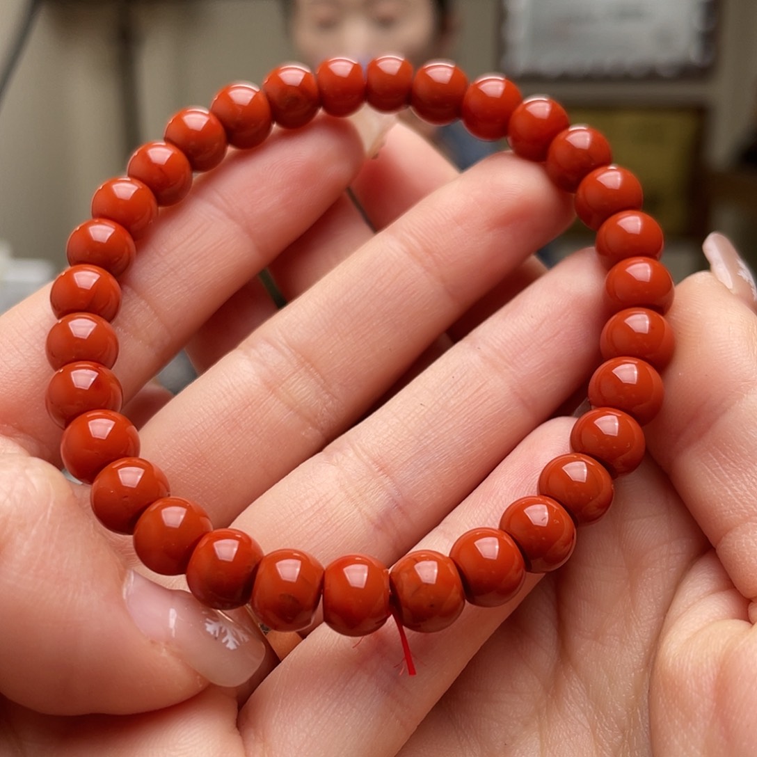南红玛瑙手链未镶嵌