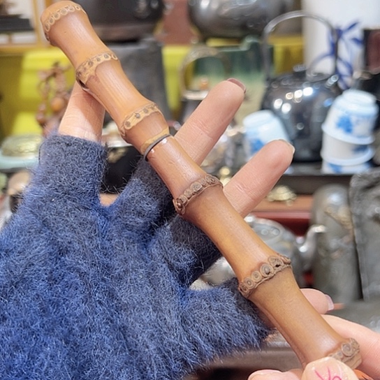 竹忍*藤 中古工艺品摆件