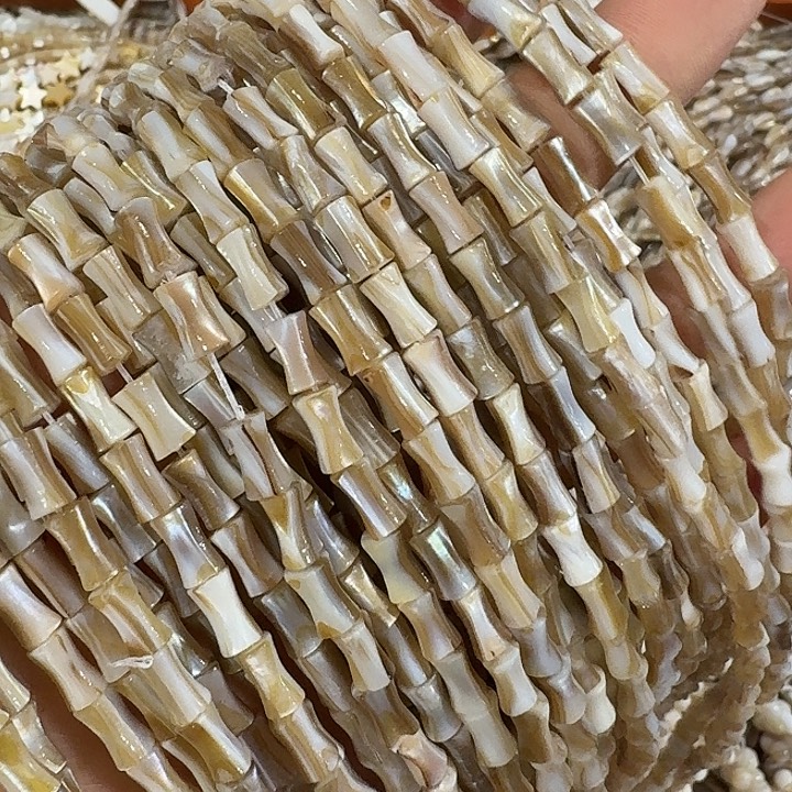 玛瑙/玉髓合金珠宝半成品2条企鹅贝竹节