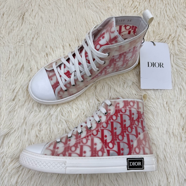 全新未使用 DIOR/迪奥 B23满印板鞋 35码 公价6.5K bd012
