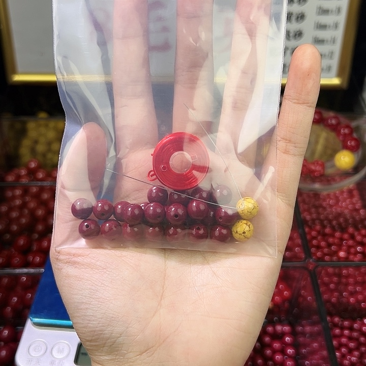 悦****天然辰砂卡8紫金砂