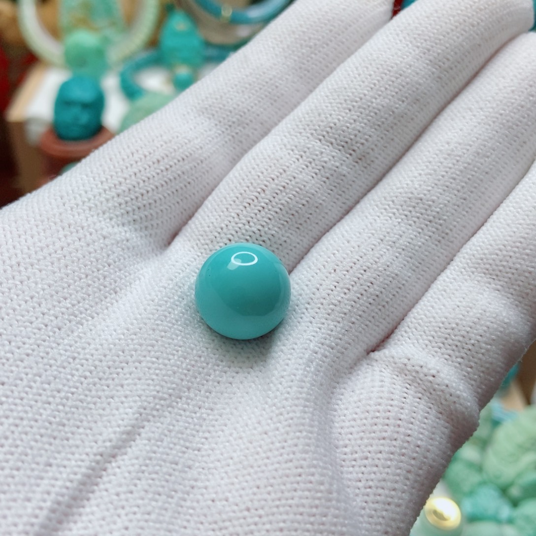 绿松石未镶嵌珠子13mm