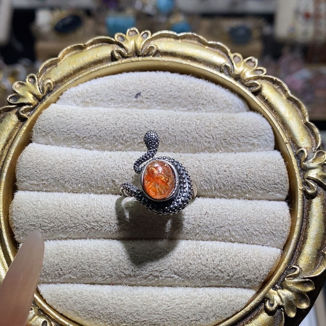 戒指银S925镶嵌水晶