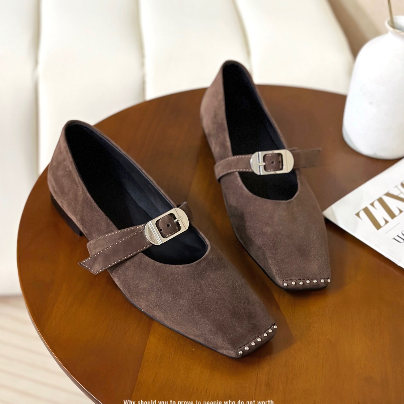 玛丽珍鞋皮带扣女鞋复古平底舒适百搭低跟单鞋方头皮鞋乐福鞋