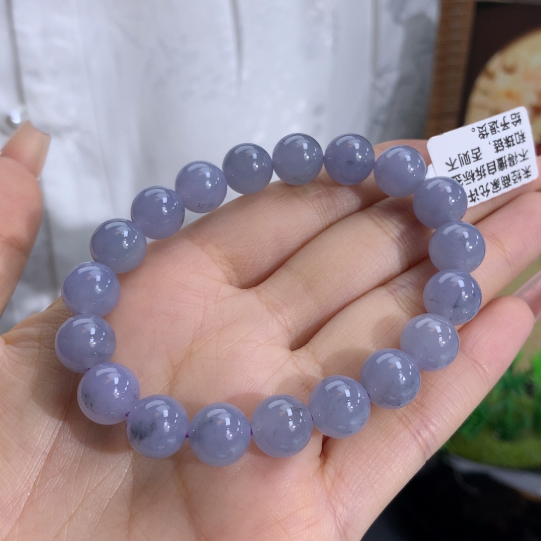 未镶嵌手链翡翠卡10冰润胶紫乌鸡