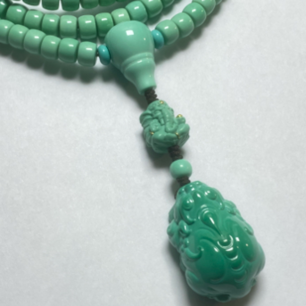 湖北高瓷高色老型手串108盘玩变色配饰