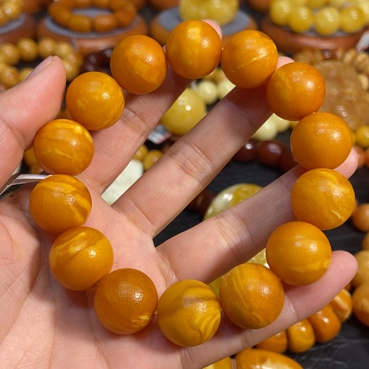 琥珀手链未镶嵌?****嘴蜜蜡