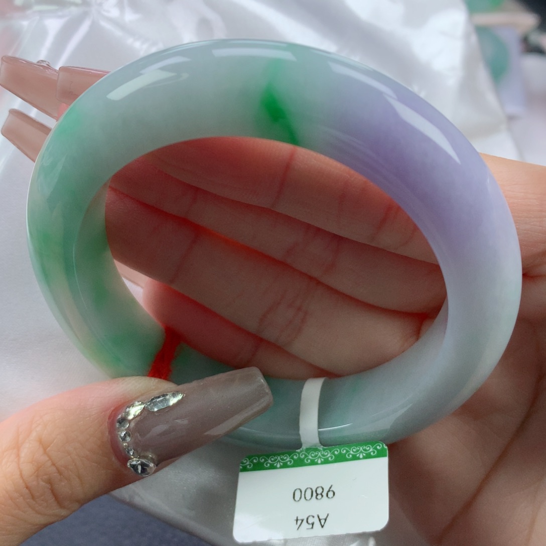 翡翠手镯未镶嵌54.4正圈