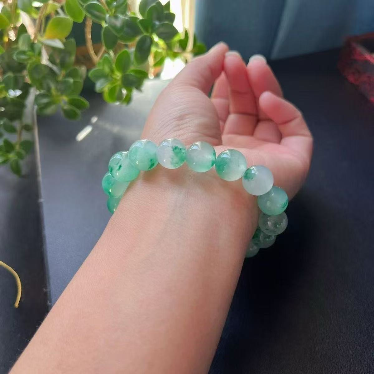 天然缅玉手串保真保A天然材质 定货链接 请勿乱拍