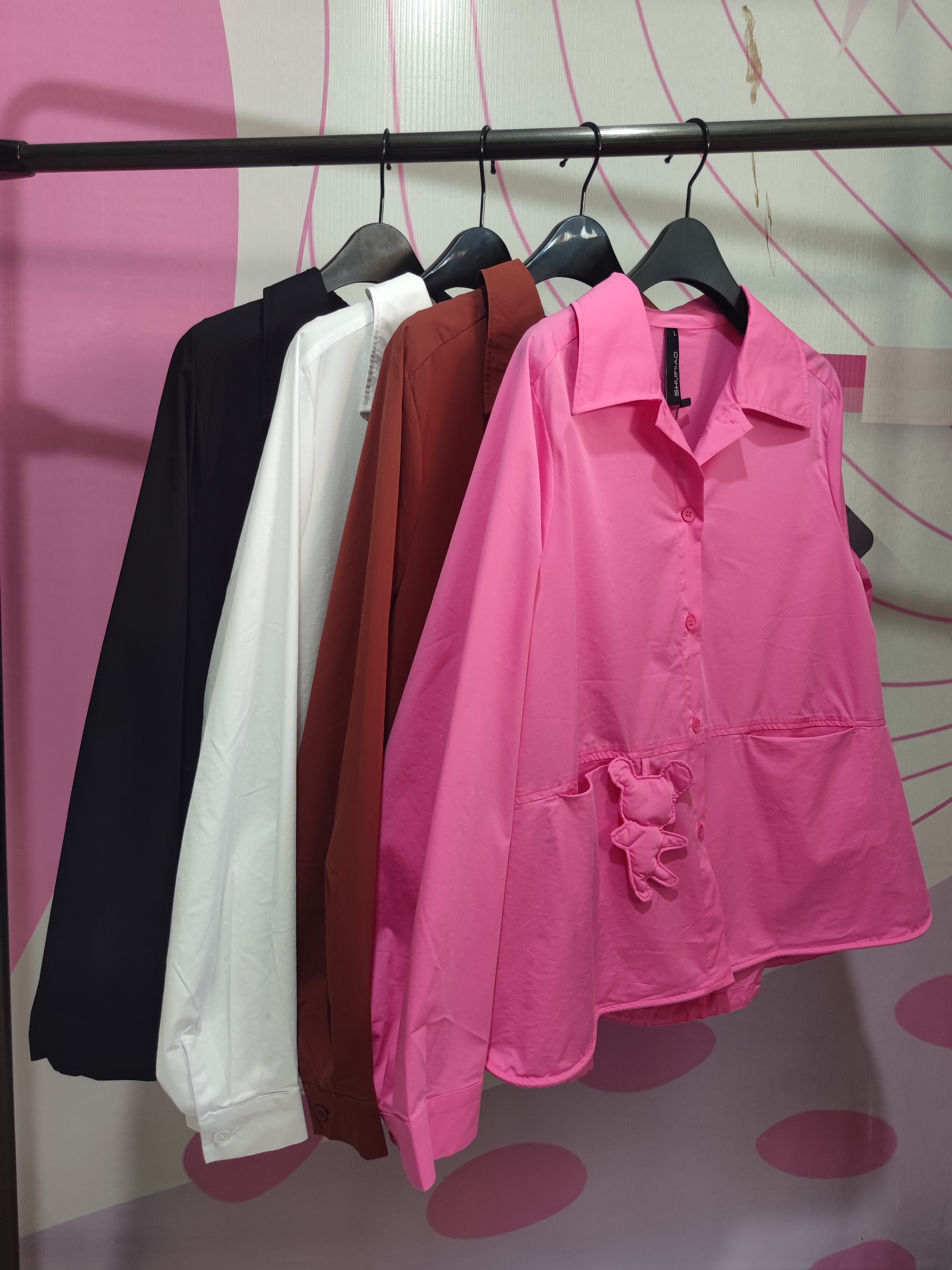 25水淼秋款1676玩偶衬衫