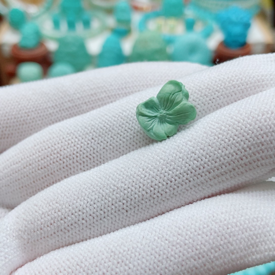 绿松石未镶嵌繁花