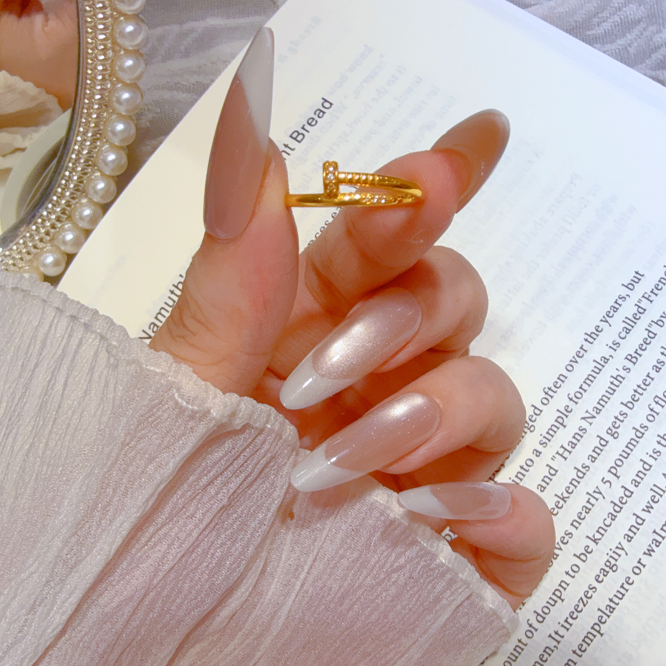 【琪琪专属】足金999投资金 钉子戒指 6D工艺 时尚百搭气质轻奢