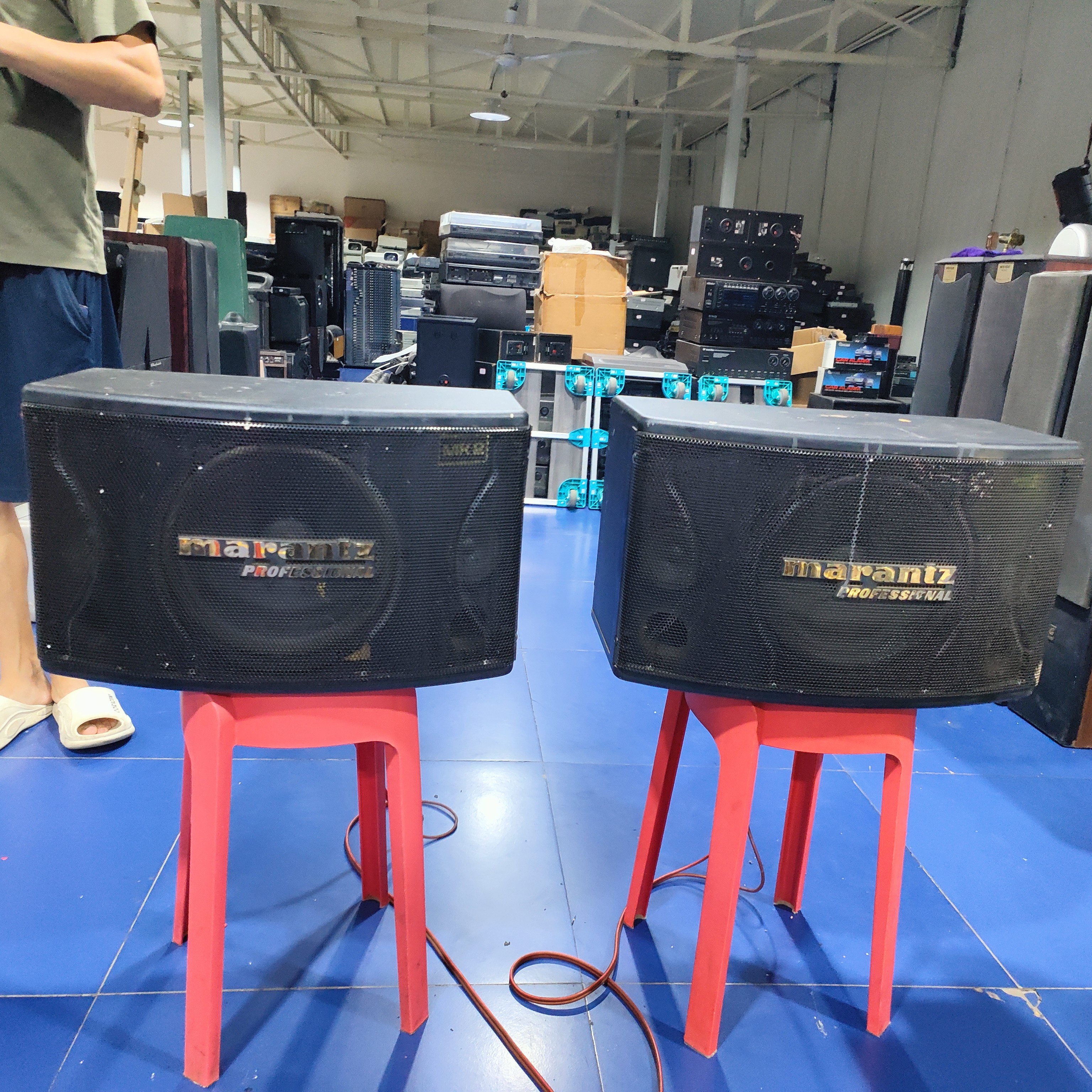 8新  二手马兰士卡包音箱一对，出声，随机发货，不带线材，不退不换