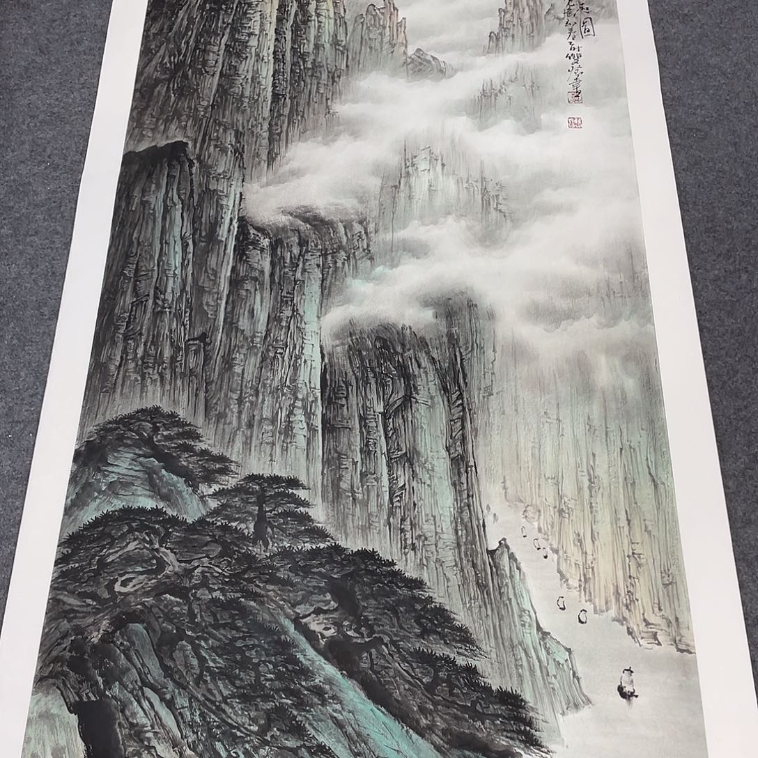 国画今天上午国画作品展示