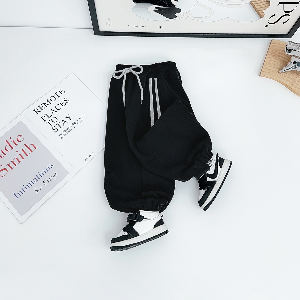 儿童加绒裤子男童运动裤2025新款秋冬装 BQ251087N 悠悠童话童装