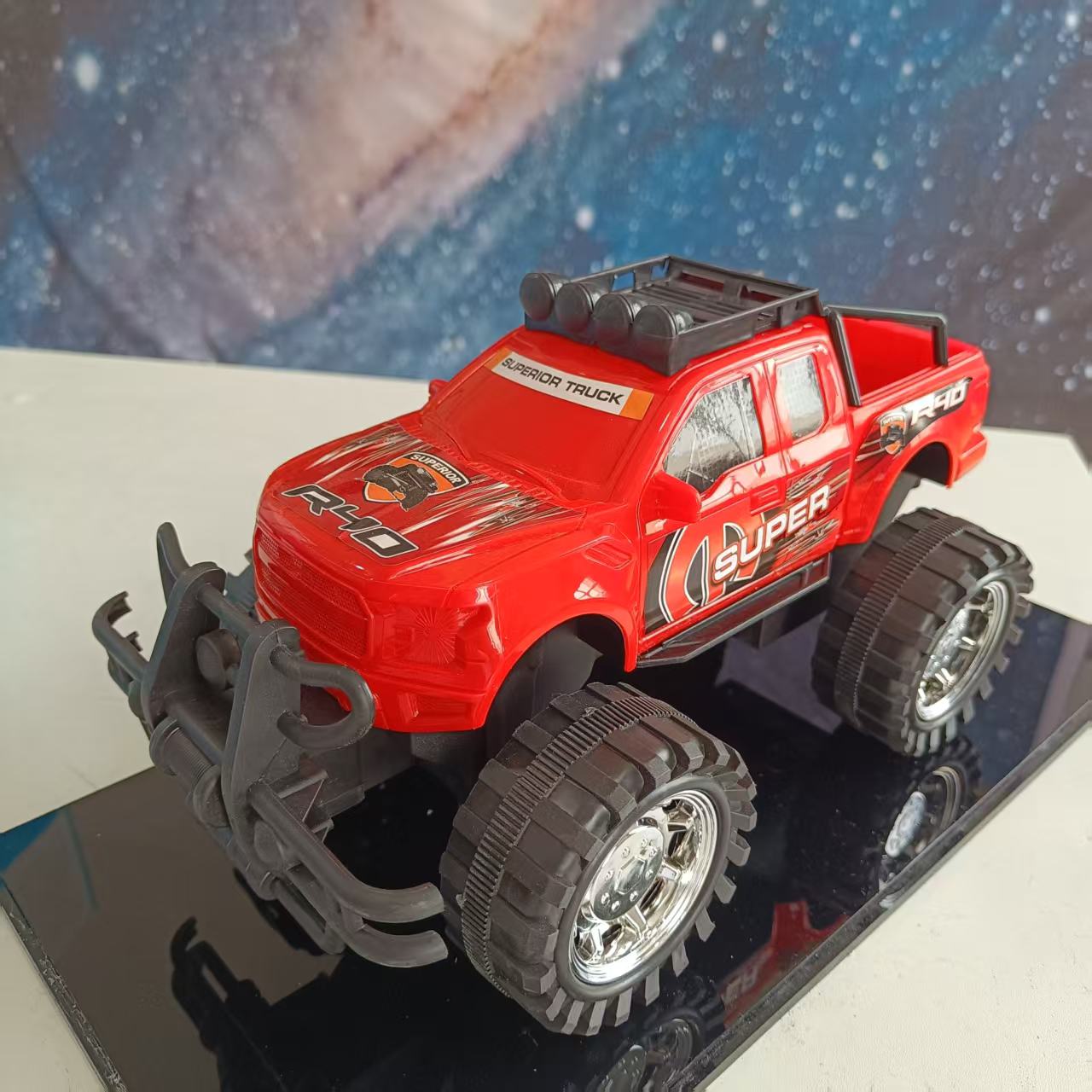 【牛N】新款红色大号玩具车皮-卡车益智玩具