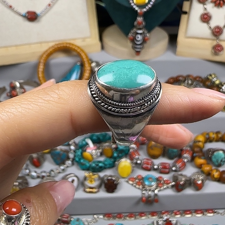 枣****吊坠925银藏地密码戒指