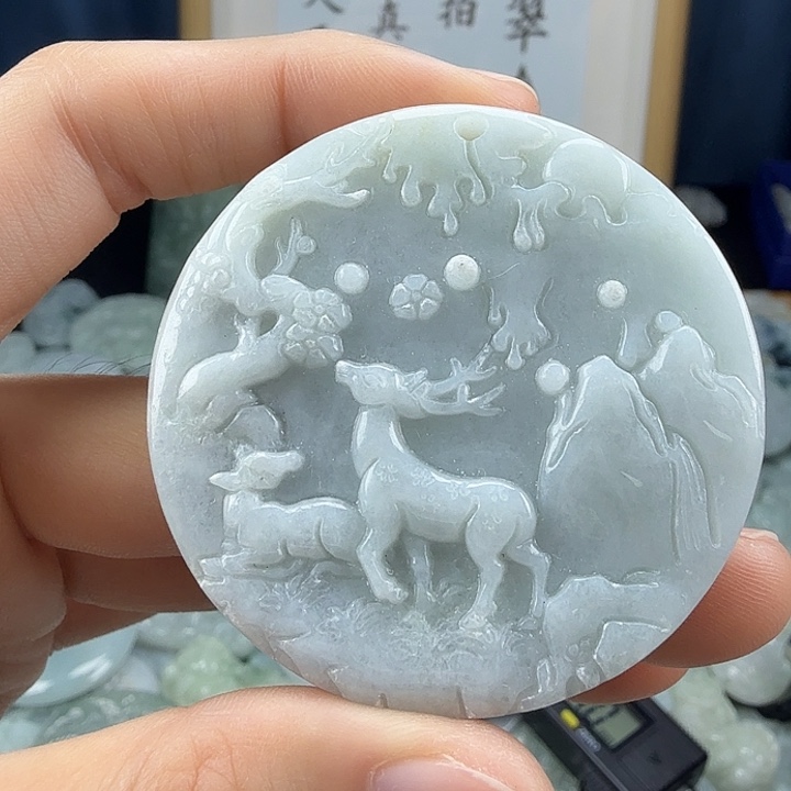 翡翠未镶嵌颈饰翡翠
