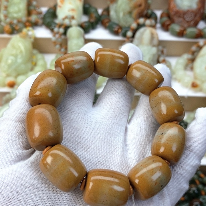 【闪购商品】透闪石质玉手串未镶嵌